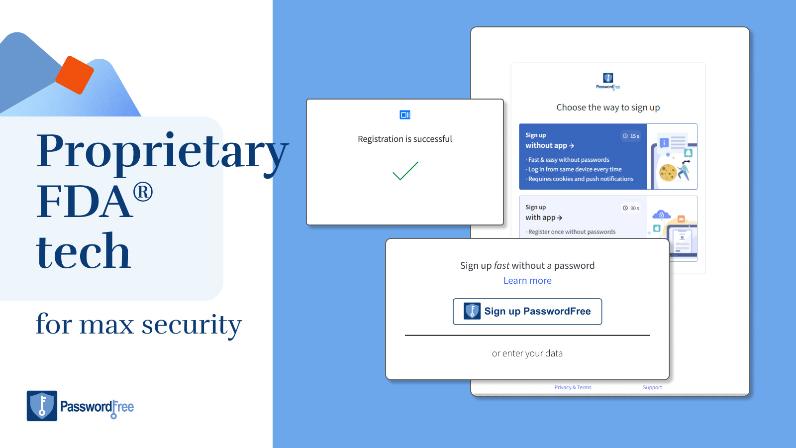 Proprietary FDA tech | easy 2FA | authenticator app