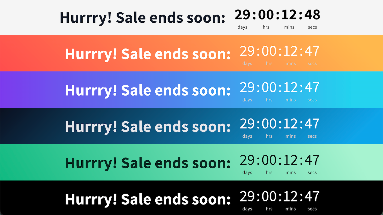 sale countdown