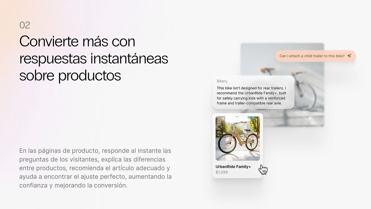 Convierte más con respuestas inmediatas.