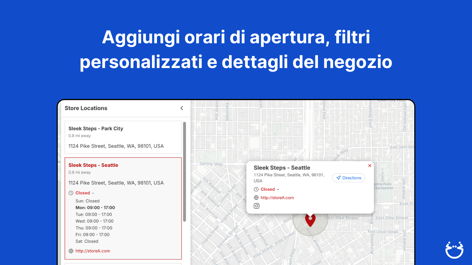 pasilobus store locator map