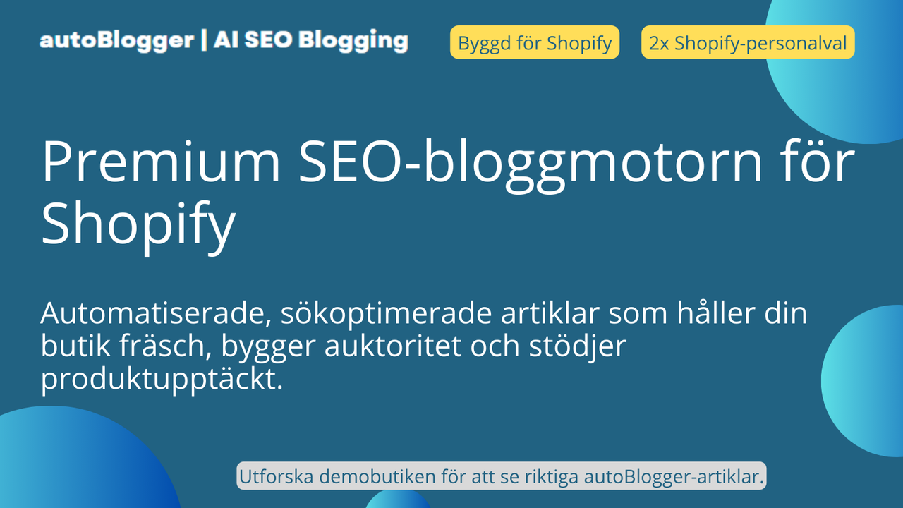 AI blog writer och auto blog SEO-dashboard