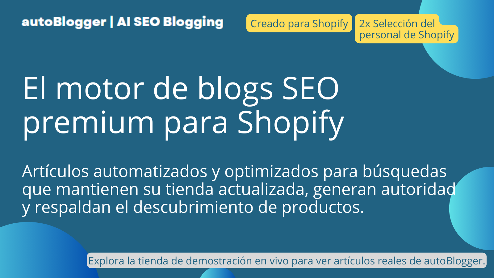 AI blog writer y panel de SEO para auto blog