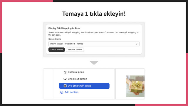 Temaya 1 tıkla ekleyin!