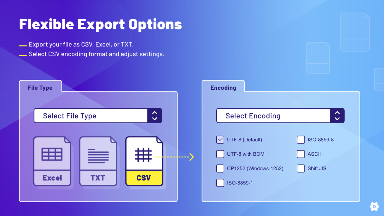 Export Options