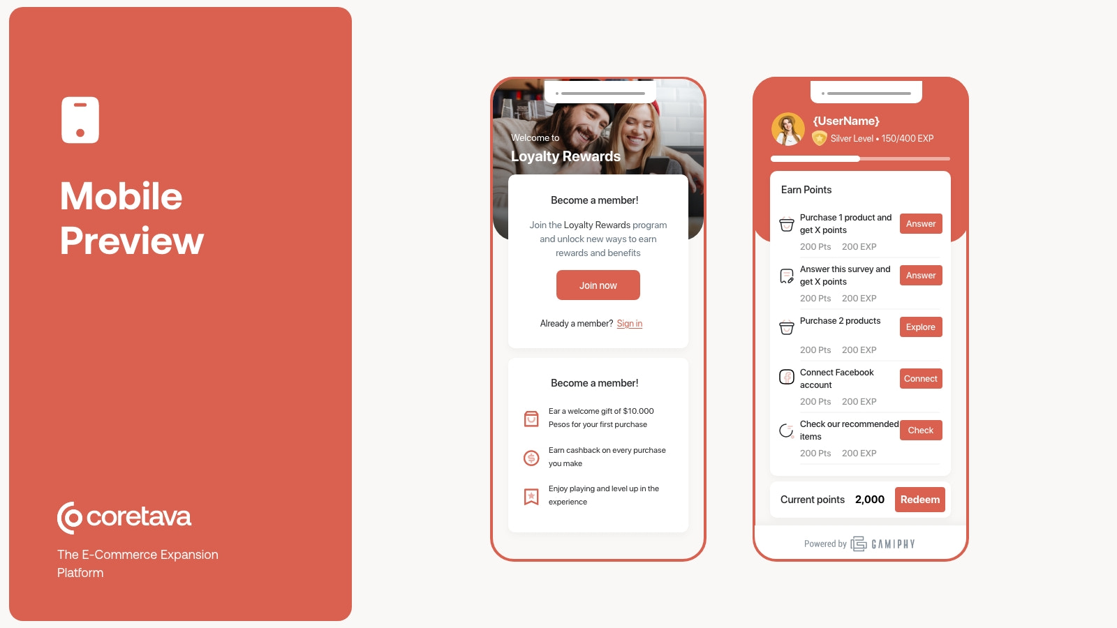mobile loyalty program, responsive, dynamic