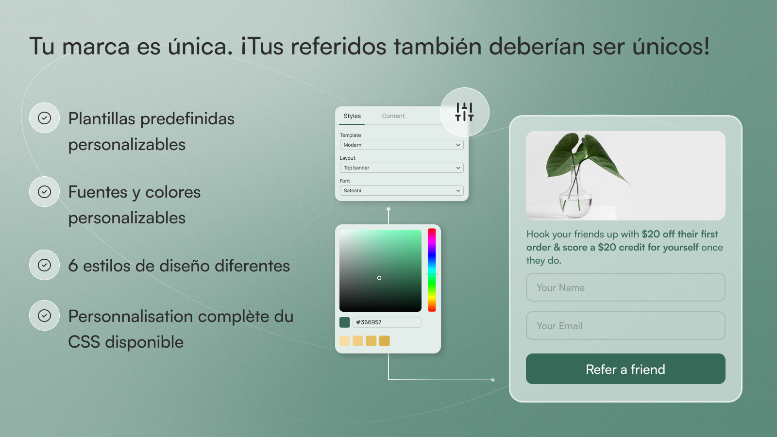 Tus referidos deben ser únicos