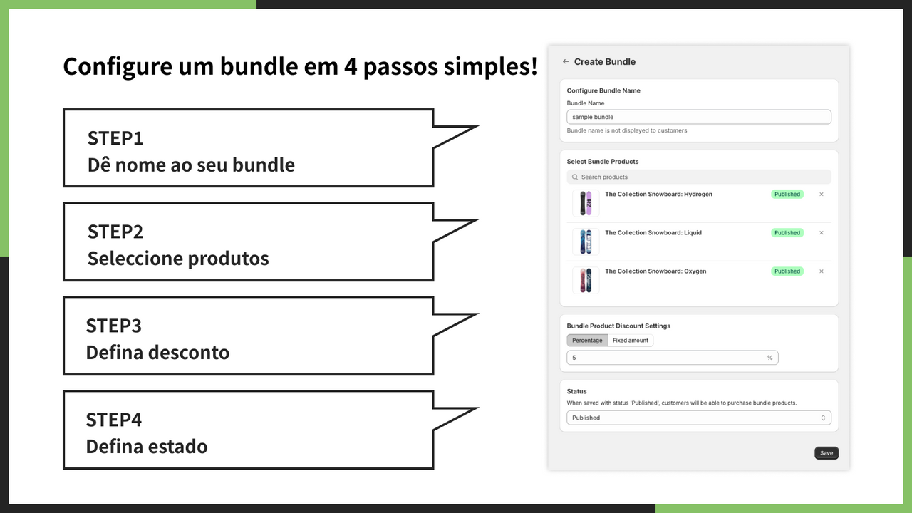 Configure um bundle em 4 passos simples!