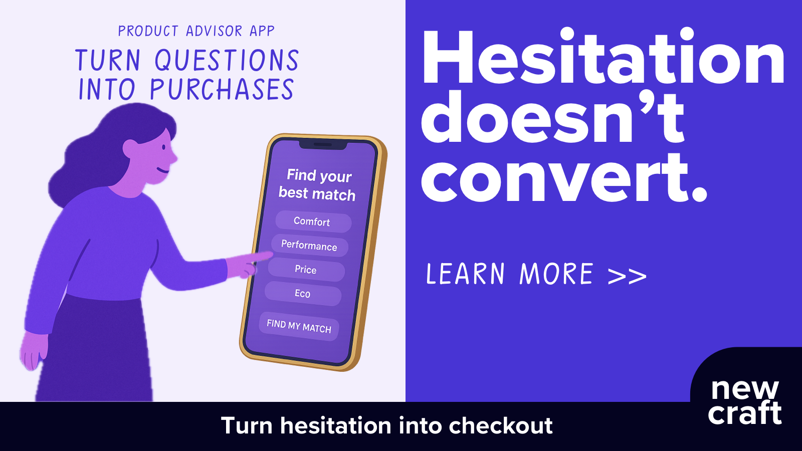 hesitation doesnt convert