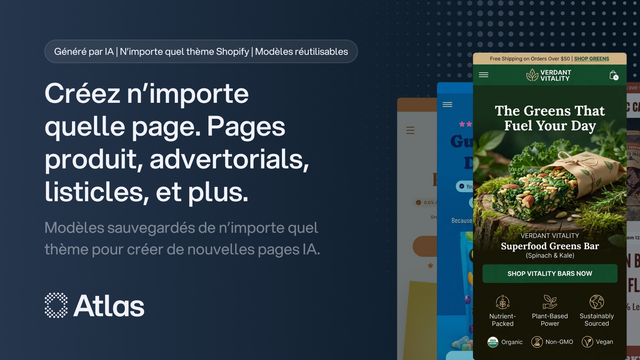 Créez pages produits, advertorials et listicles avec modèles