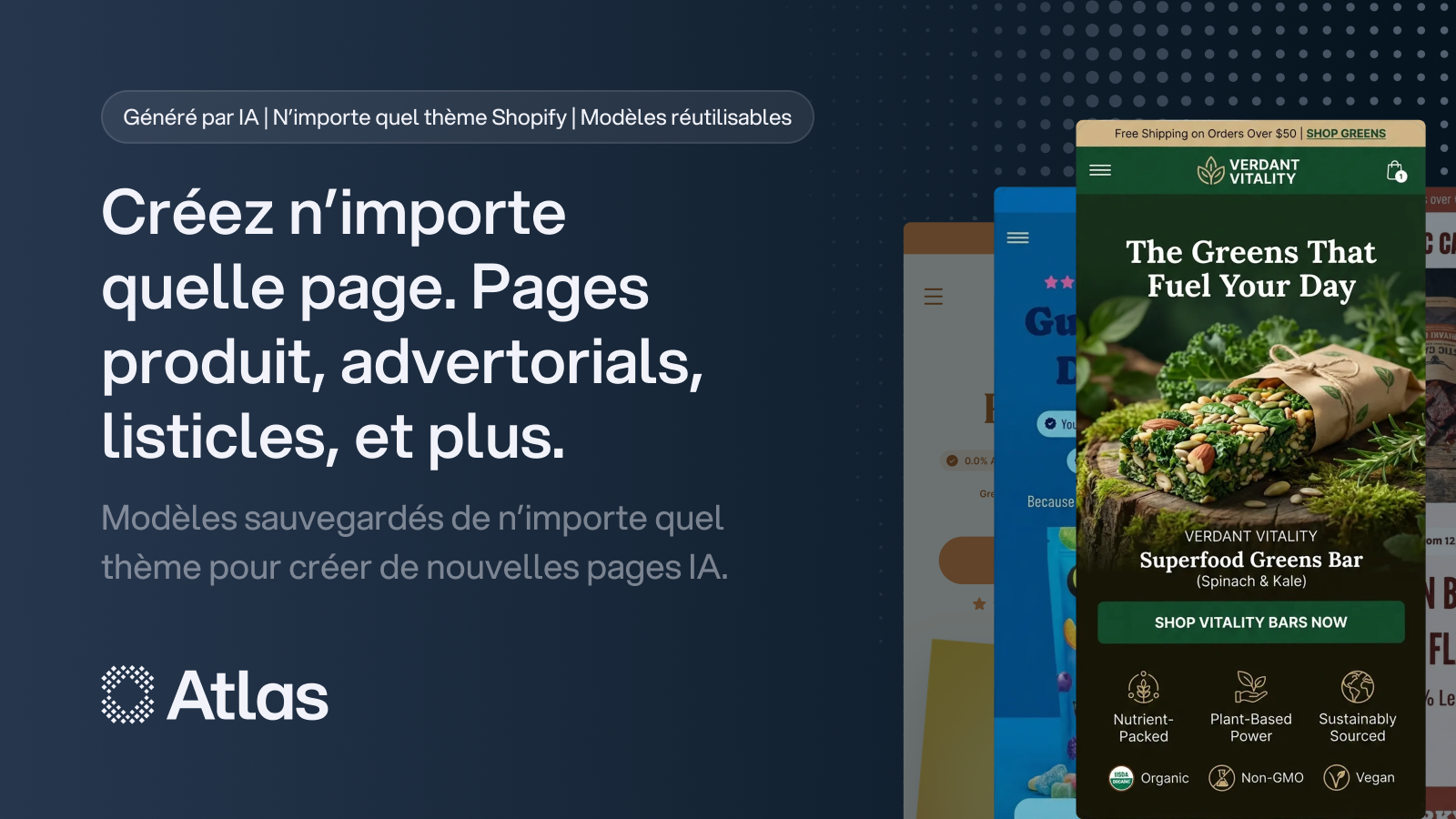 Créez pages produits, advertorials et listicles avec modèles