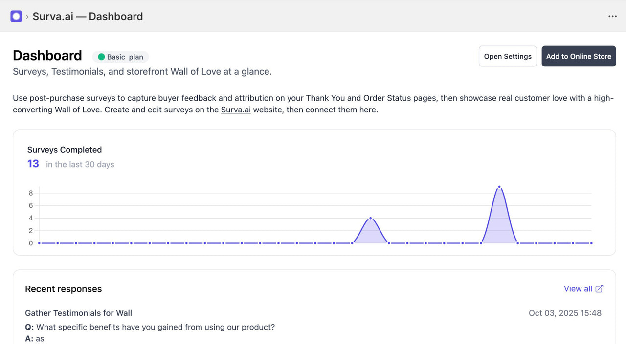 View results right in your store