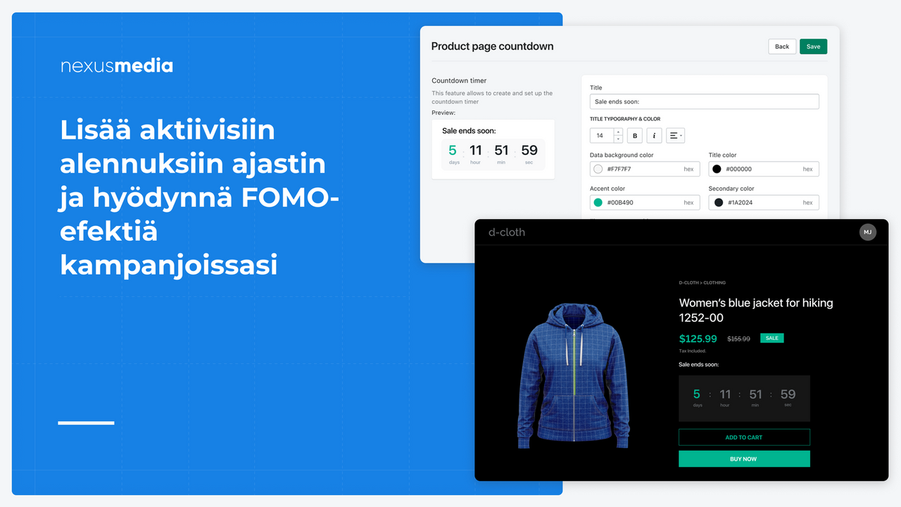 Ajastin alennusmyynteihin, FOMO