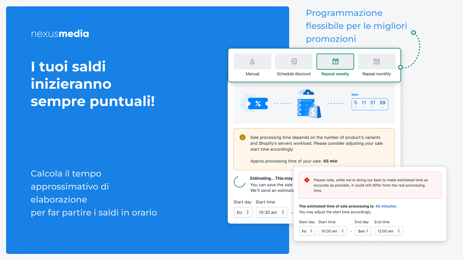 Calcolo dei tempi di elaborazione, programmazione flessibile