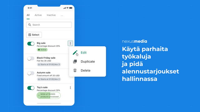 Parhaat työkalut alennustarjoustesi hallintaan