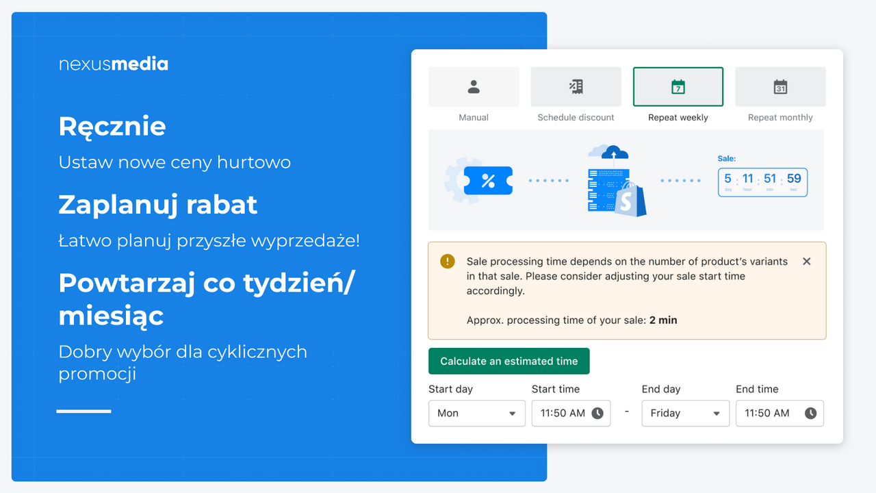 Łatwe planowanie promocji