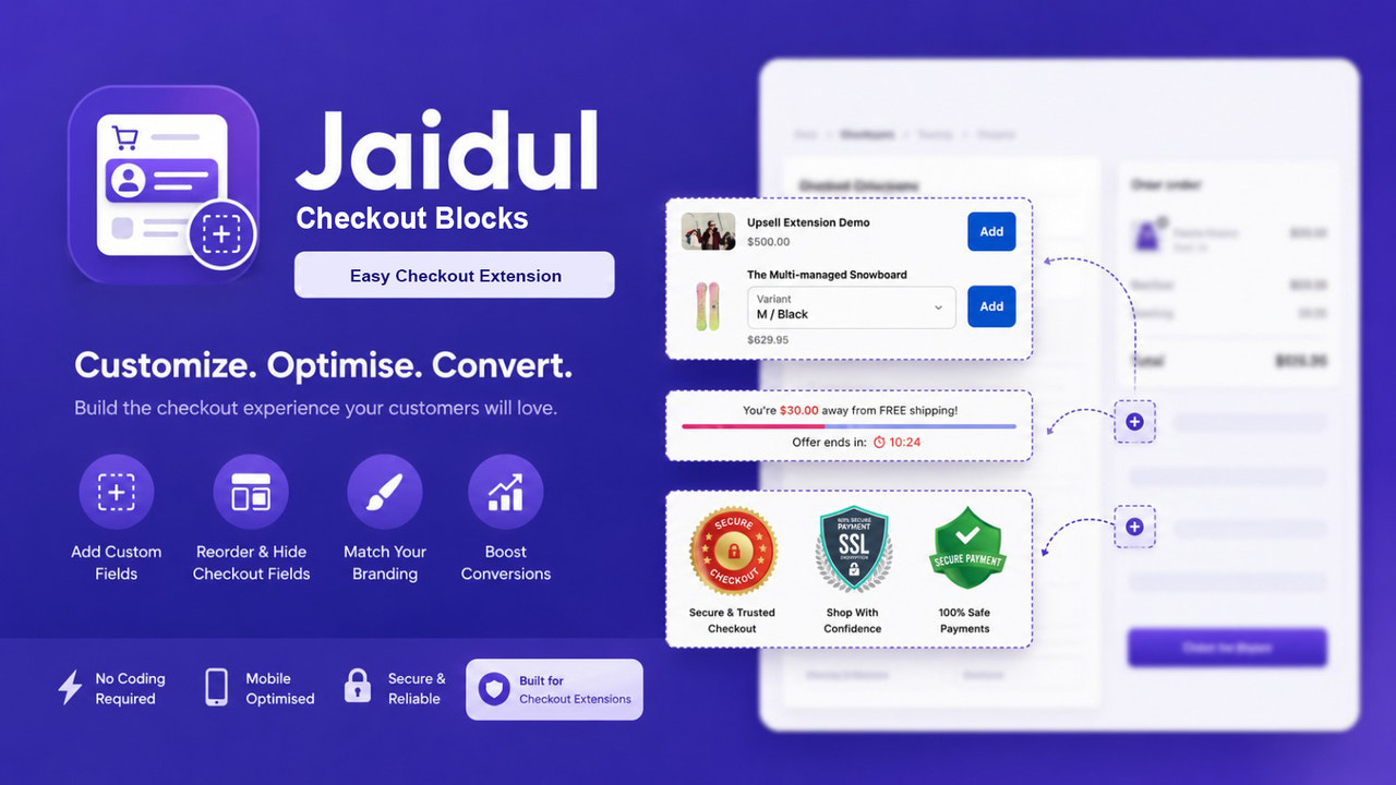 Jaidul Checkout Blocks