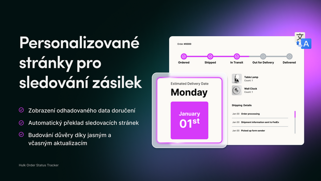 Shopify sledování s personalizovanými stránkami