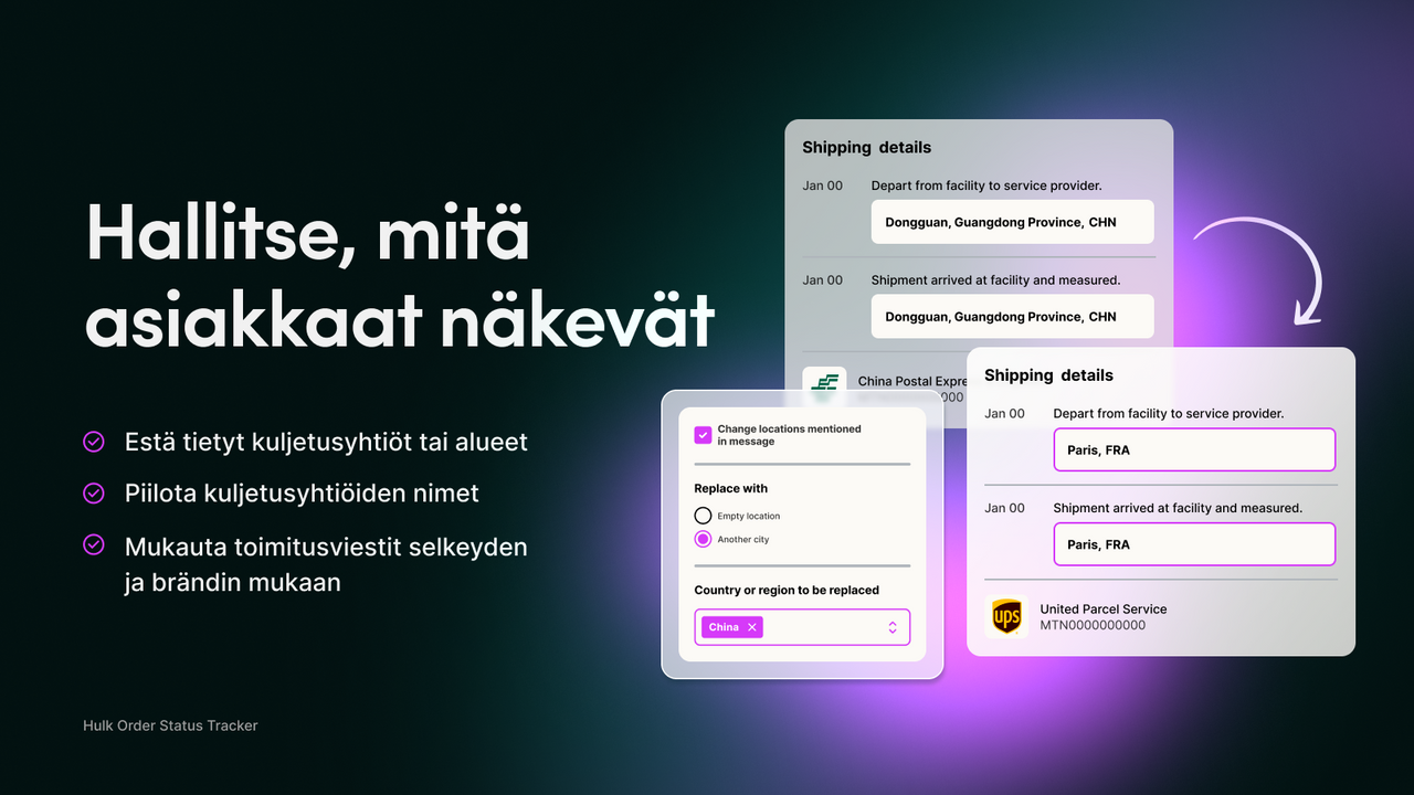 Shopify-seuranta asiakkaan näkymän hallinnalla