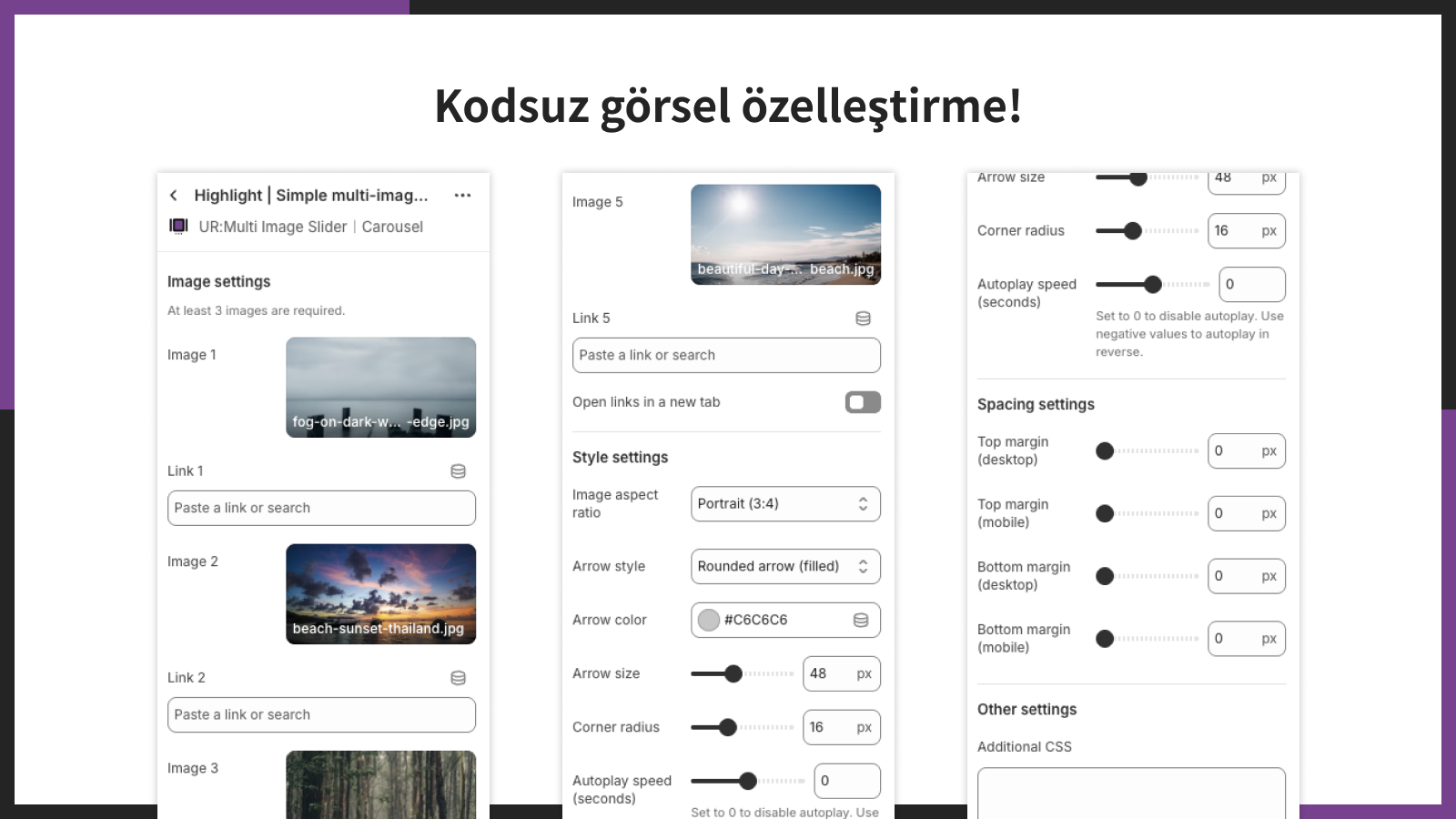 Kodsuz görsel özelleştirme!