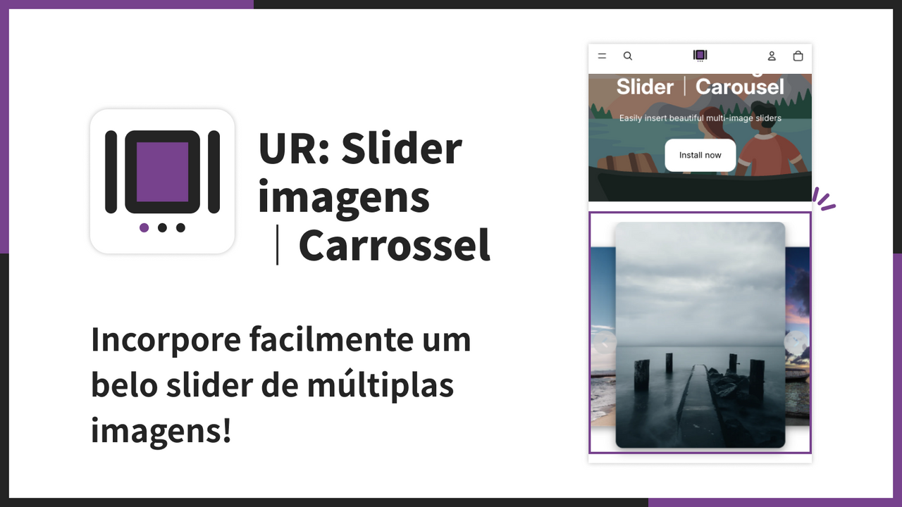 Incorpore facilmente um belo slider de múltiplas imagens!