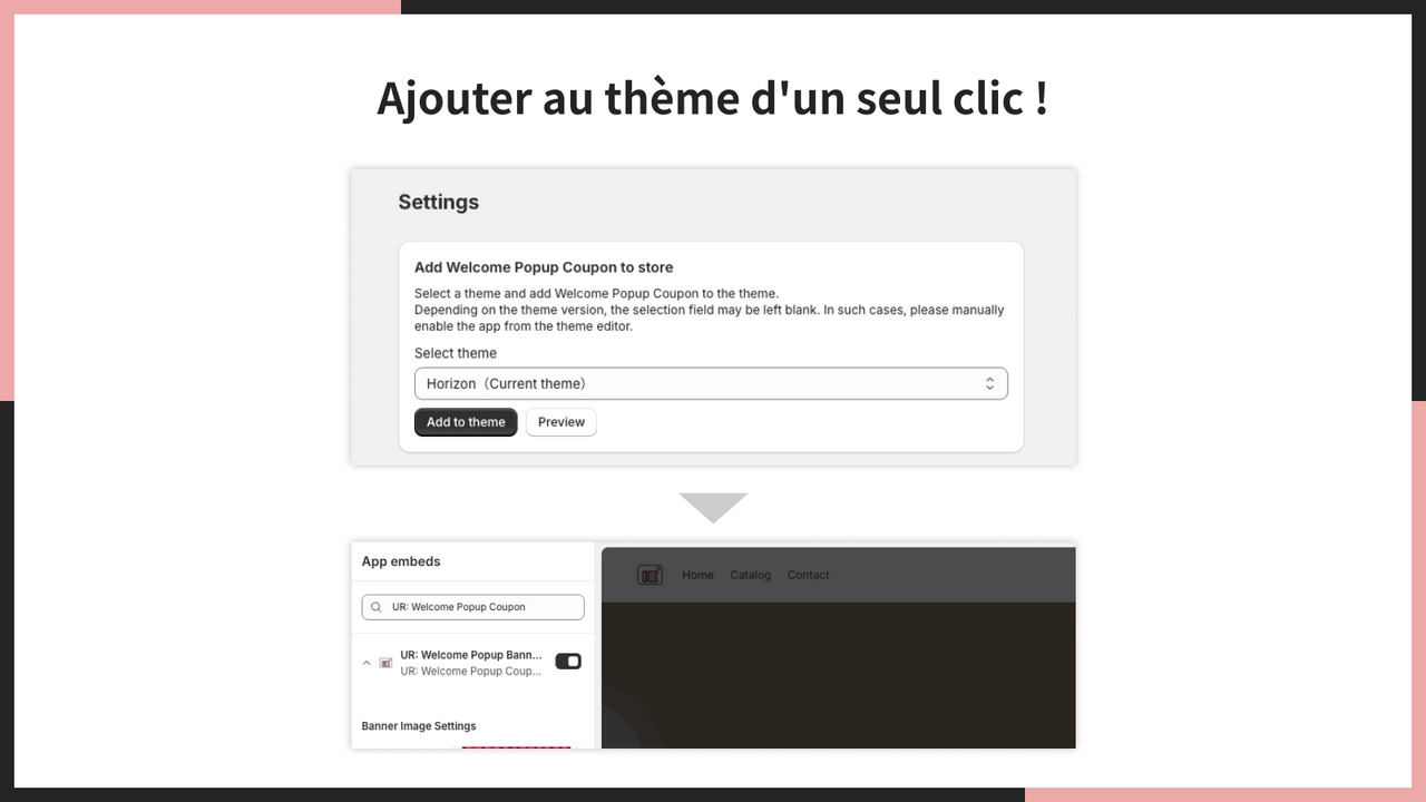 Ajouter au thème d'un seul clic !