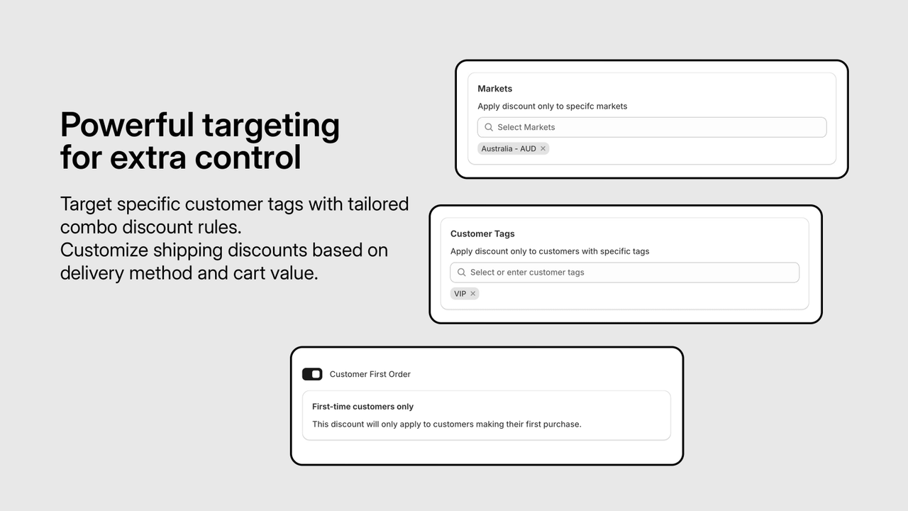 Shopify One Code for Order + Free Shipping