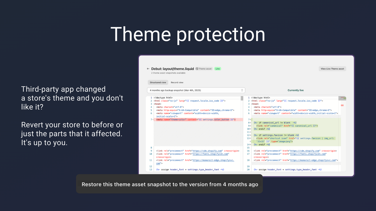 Theme protection