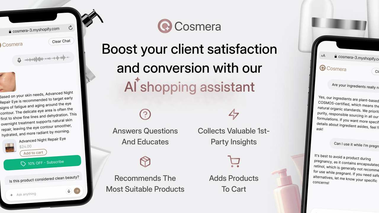 AI shopping assistant for cosmetics and wellness brands