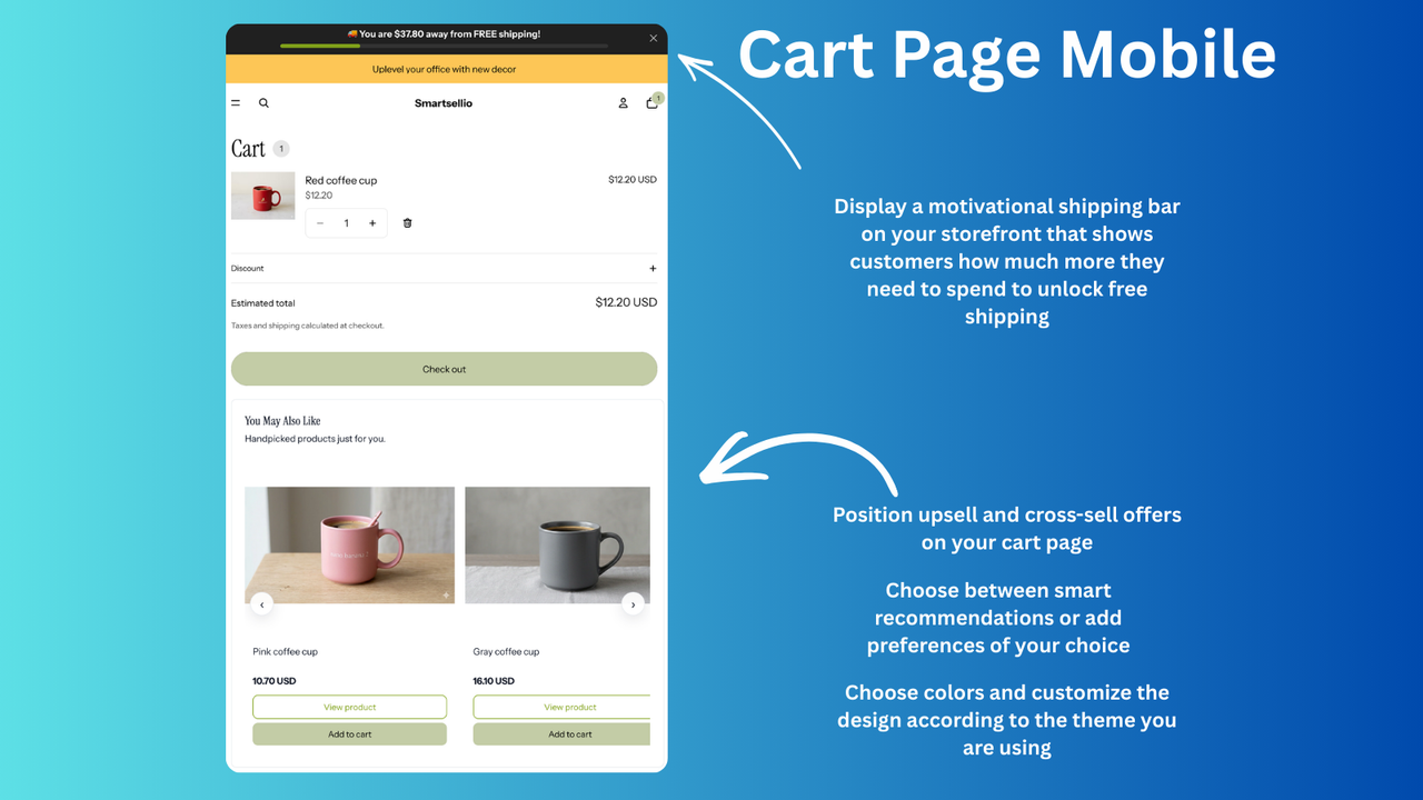 SmartSellio Cart Page Mobile