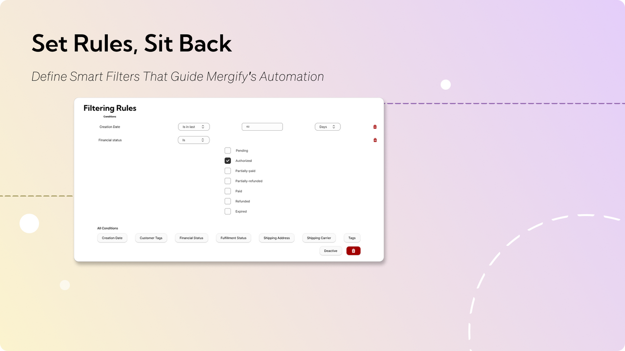 Mergify Filtering Rules