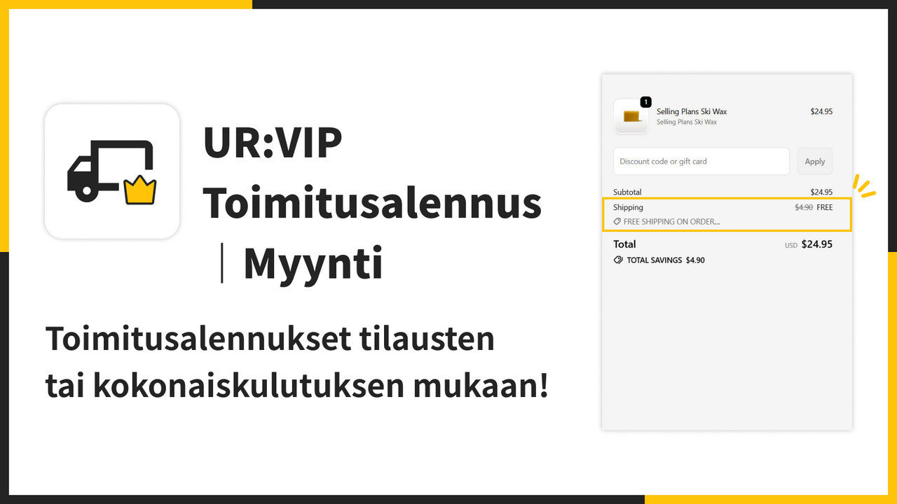 Toimitusalennukset tilausten tai kokonaiskulutuksen mukaan!
