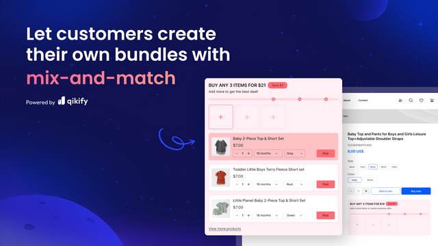 Mix and match product bundles