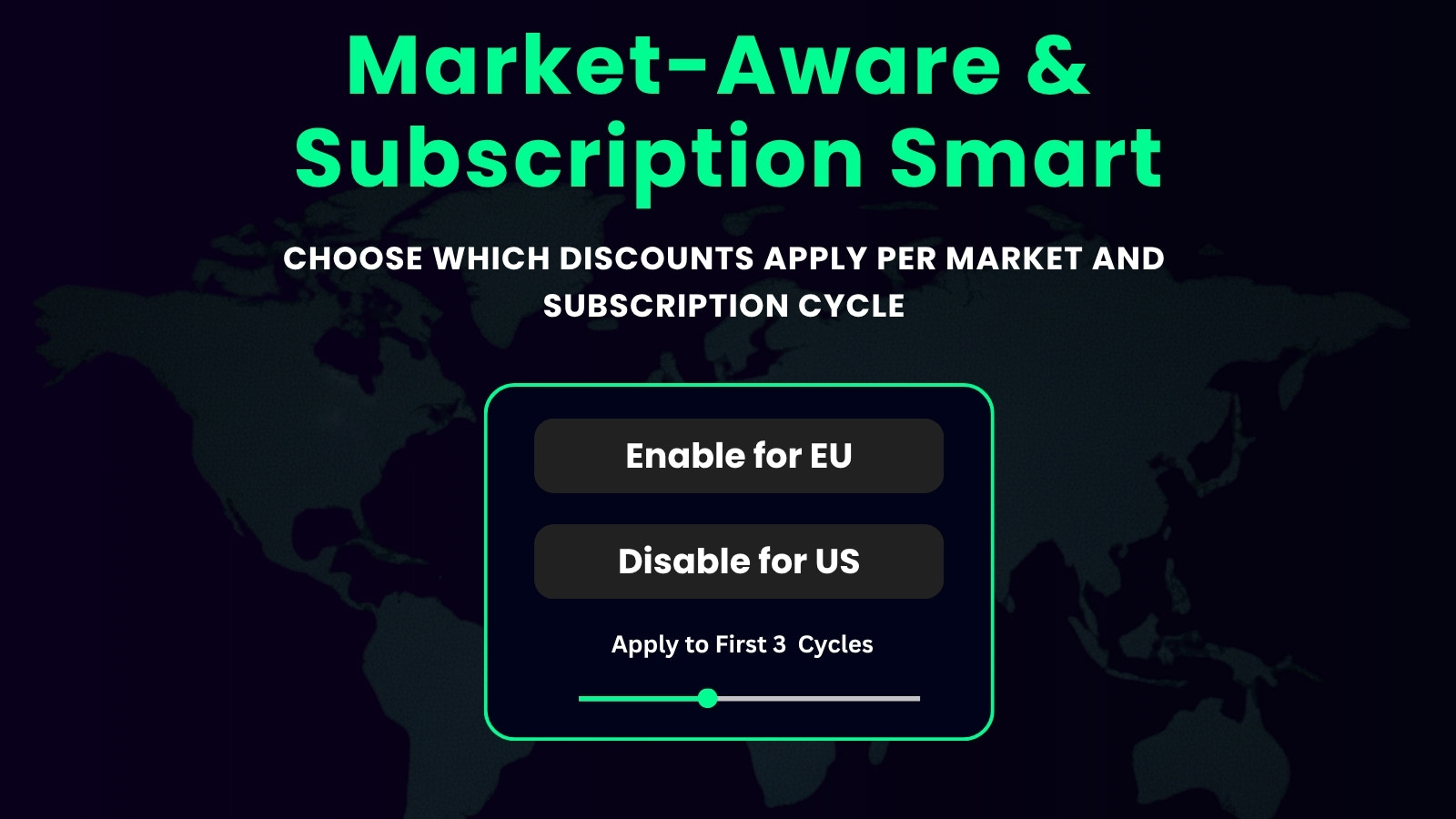 Offer discount to onetime purchase and subscription