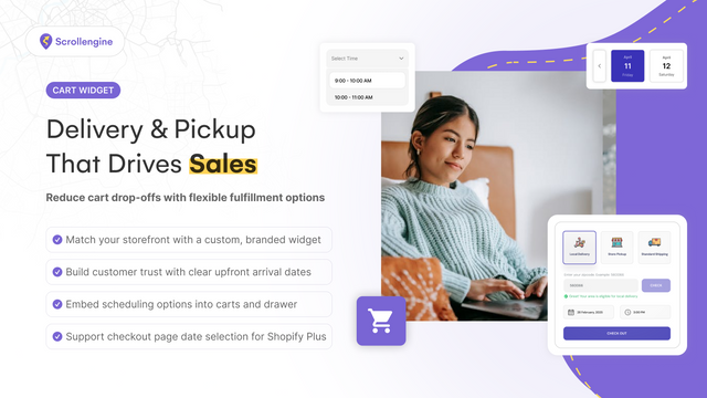 Store Pickups | Local Orders  | Local Delivery Cart Widget