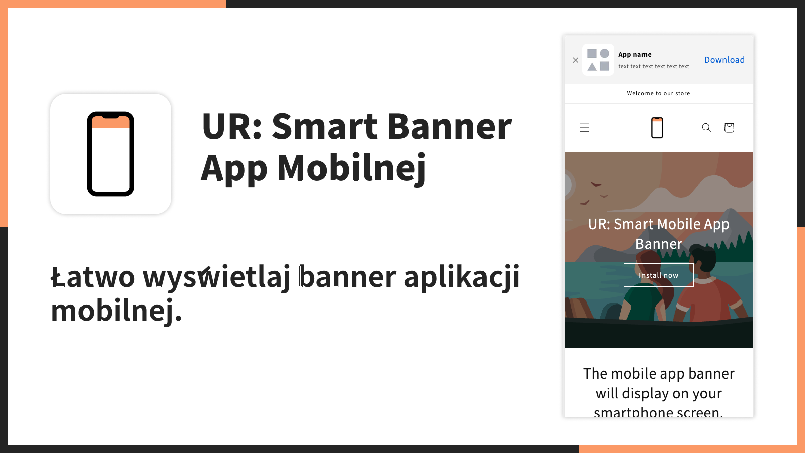Łatwo wyświetlaj banner aplikacji mobilnej.