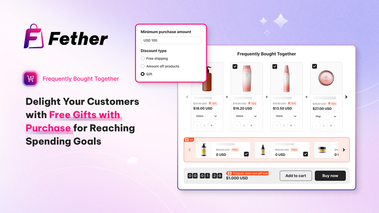 Free Gift With Purchase, BOGOs, Buy X Get Y