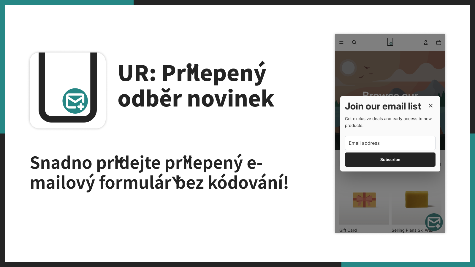 Snadno přidejte přilepený e-mailový formulář bez kódování!