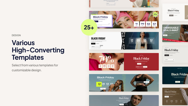 With 25+ customizable, high-converting templates available.