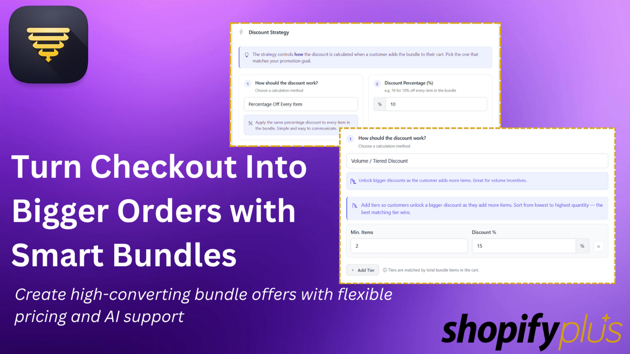 Create high-converting bundle offers with flexible pricing