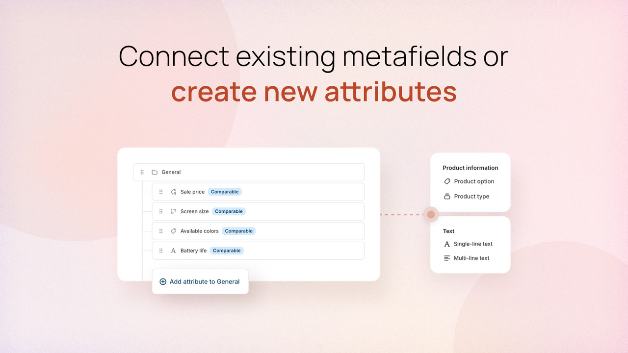 Reuse existing metafields or create new attributes