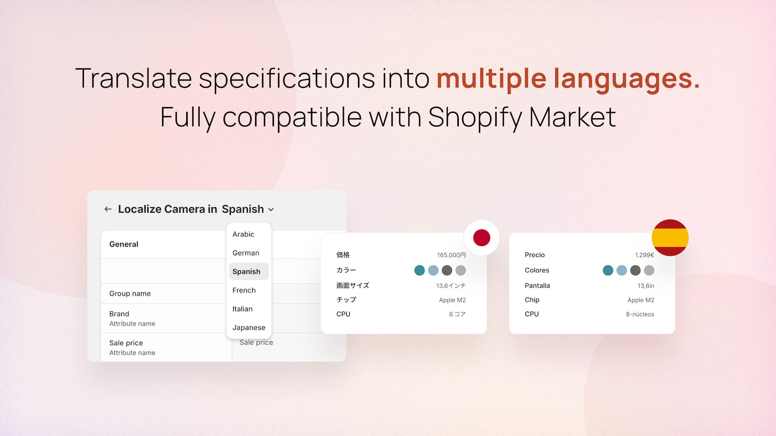 Translate into multiple languages
