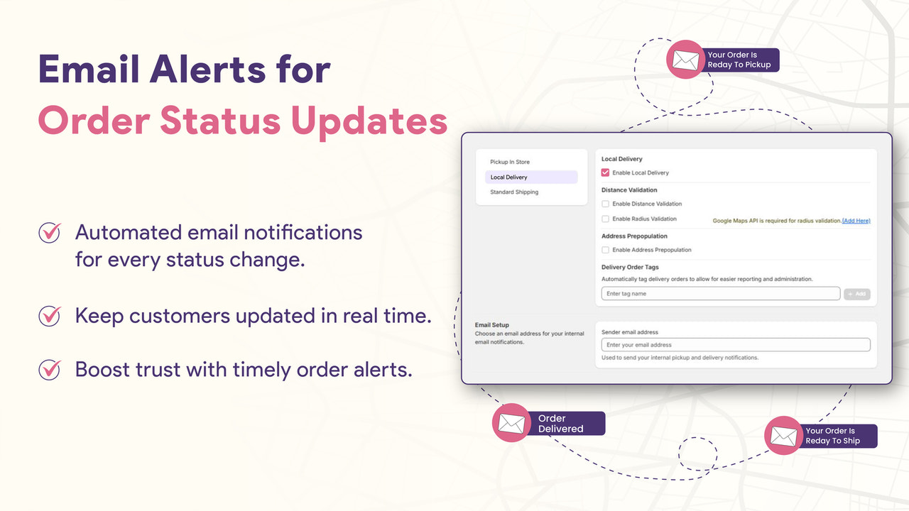 Order management and status update