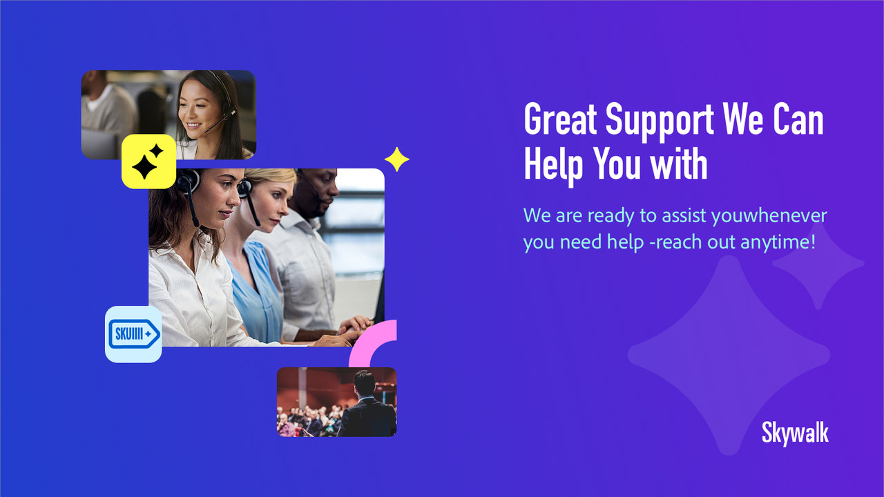 Support team ready to help with inventory management.