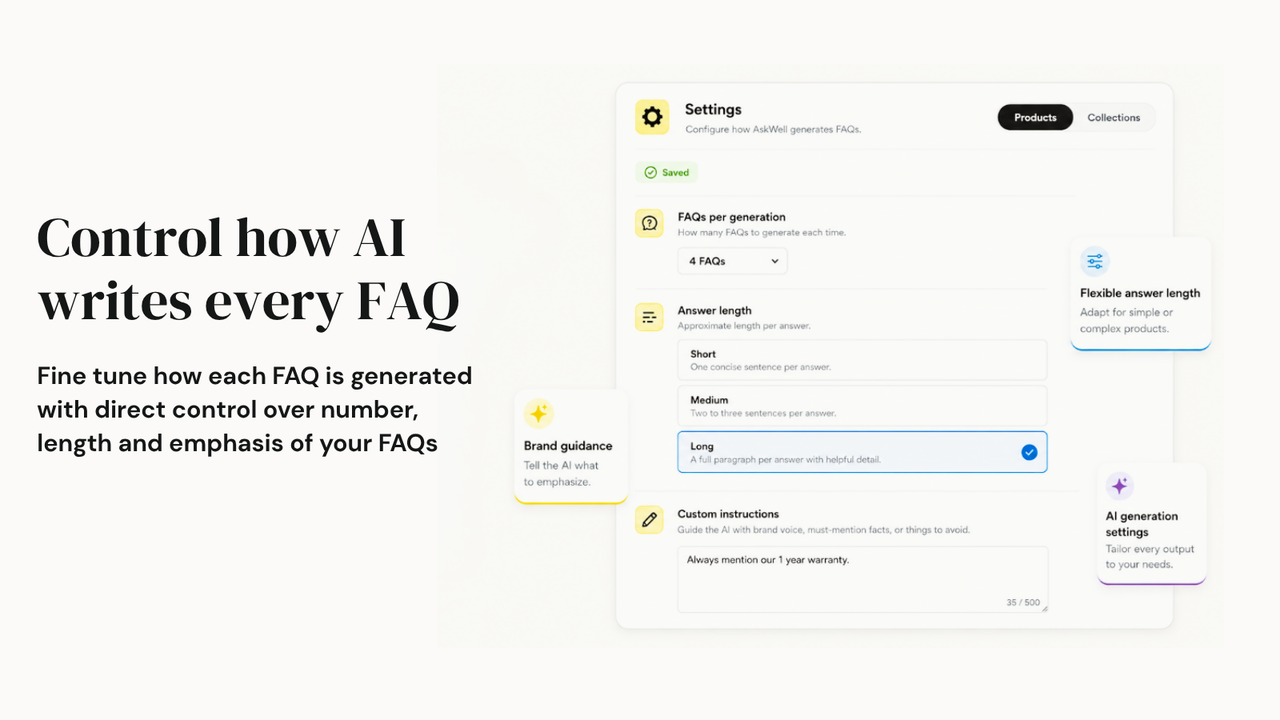 Cutomized Prompt for FAQ Generation using AI