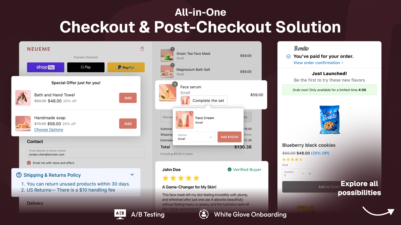 All In One Checkout Upsell and Post Checkout Upsell Solution