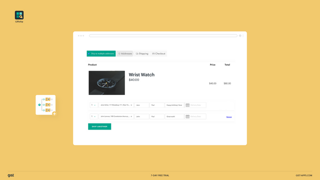 With our gift app, customers can add a gift wrap and much more.