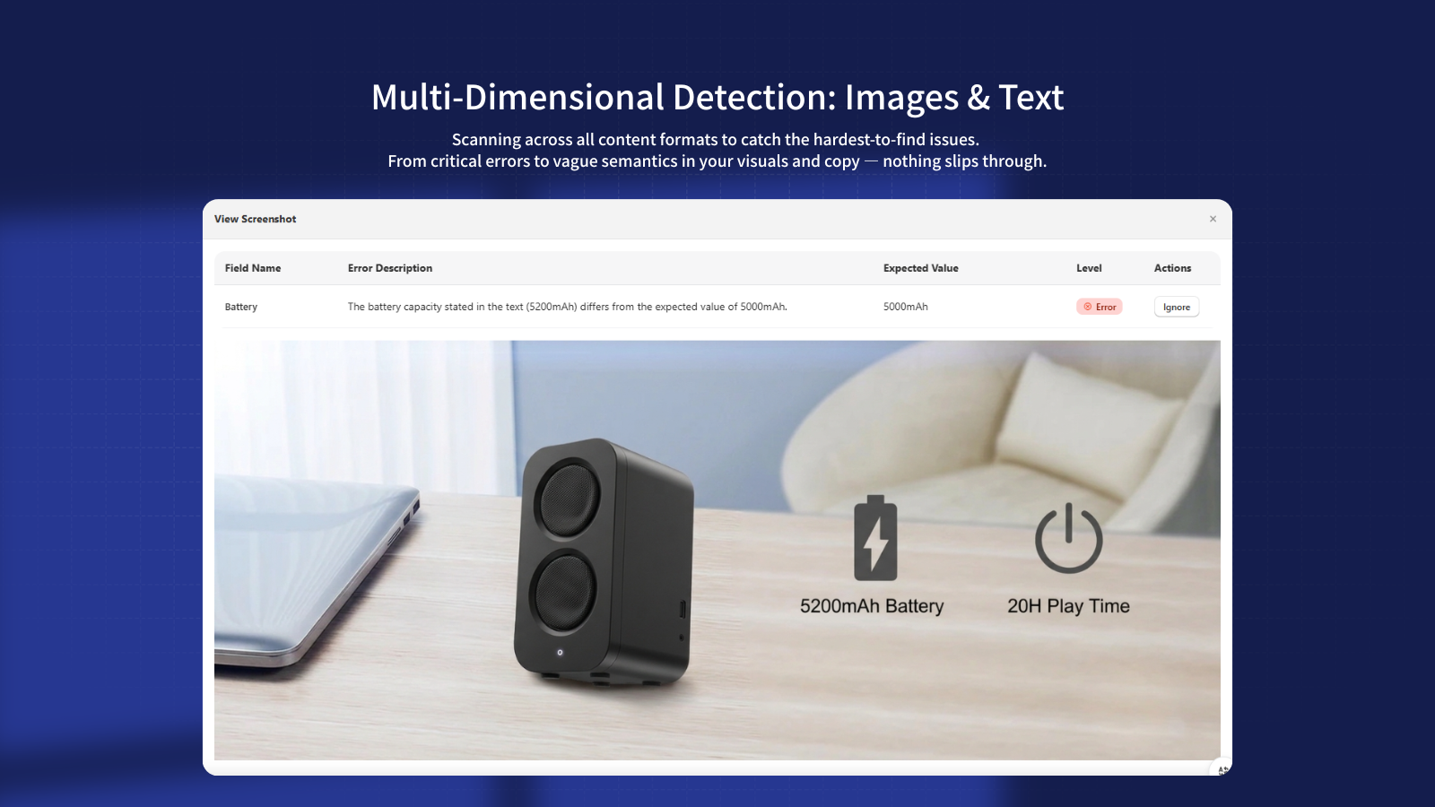 Multi-Dimensional Detection: Images & Text