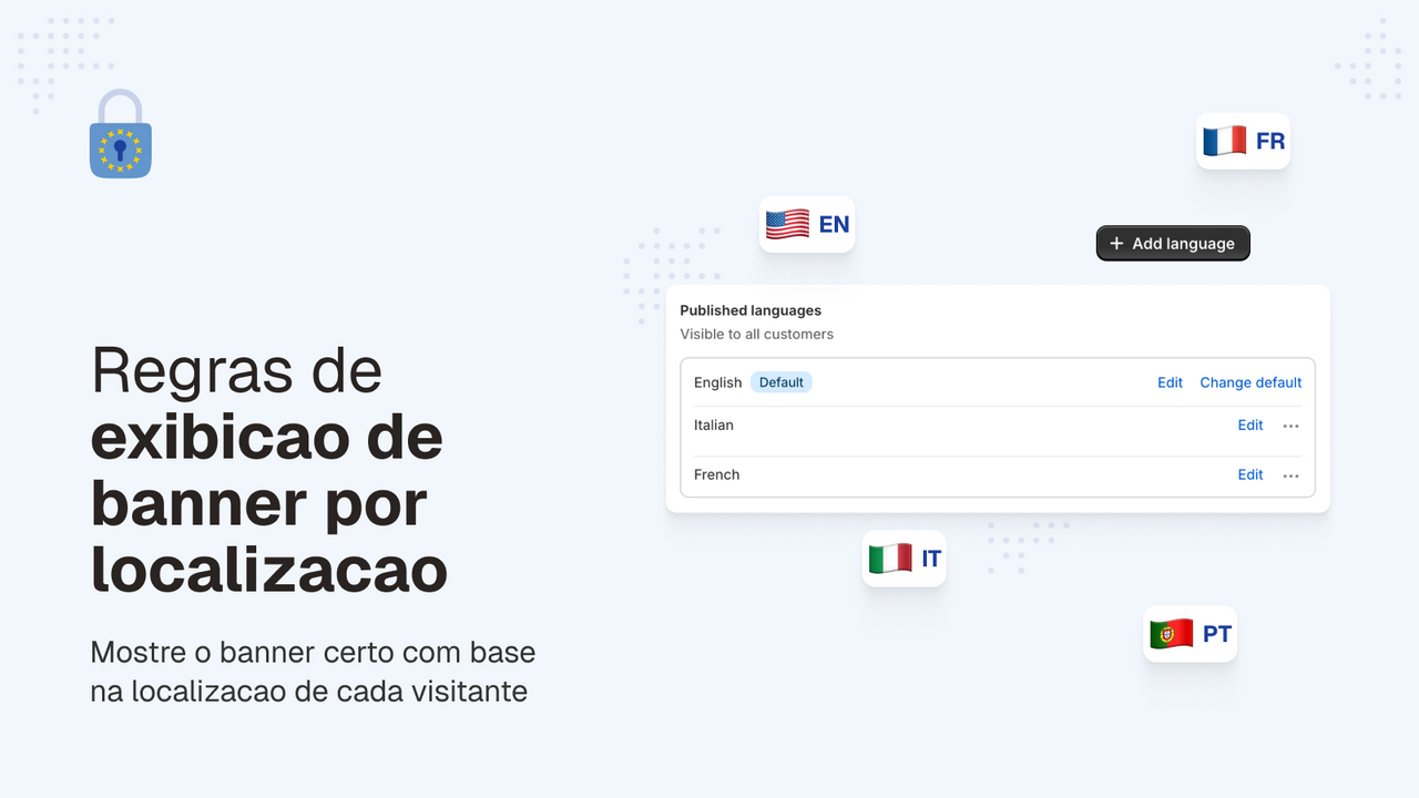 Regras de banner baseadas na geolocalização do usuário