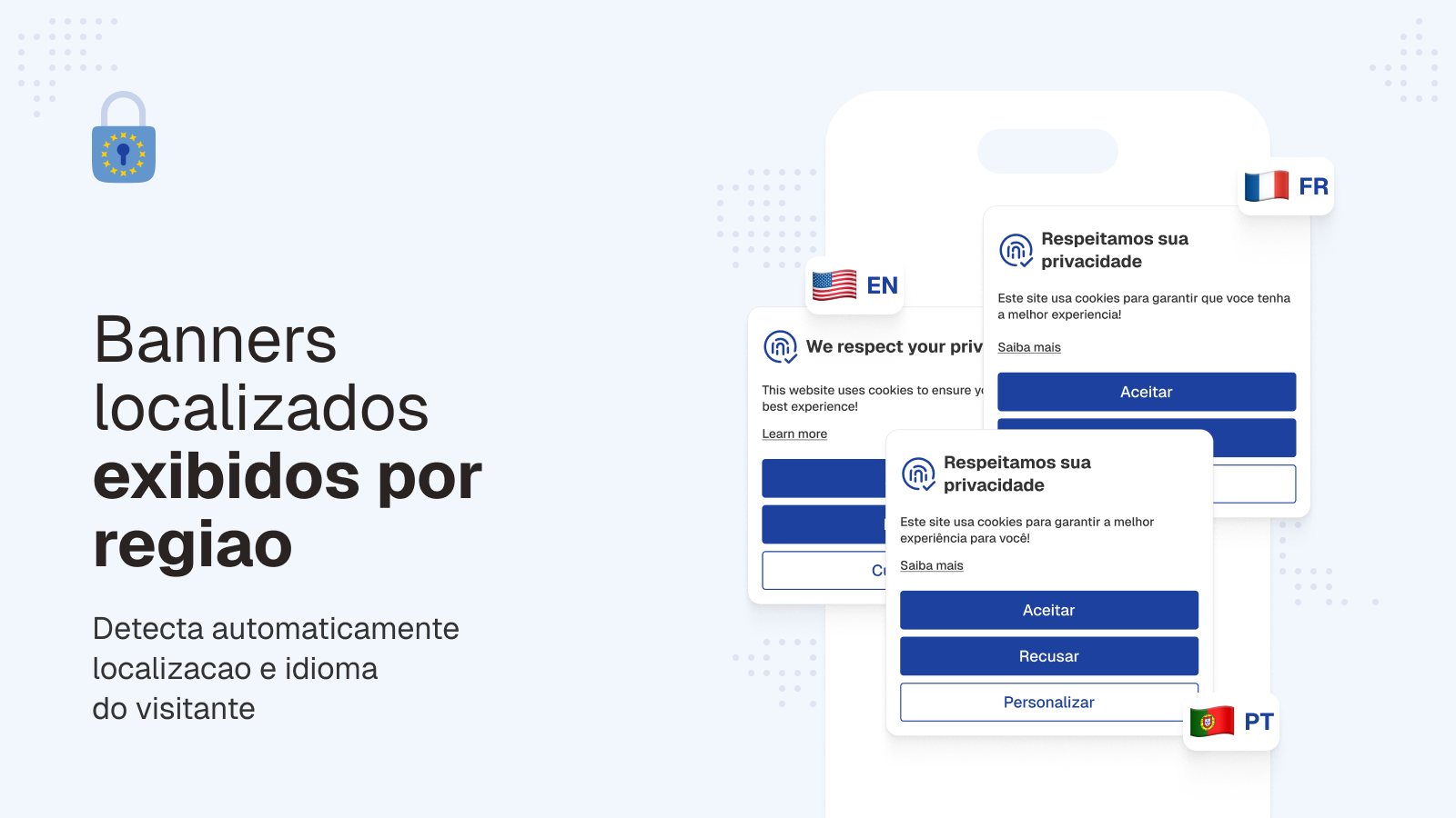 Banners localizados por região do visitante