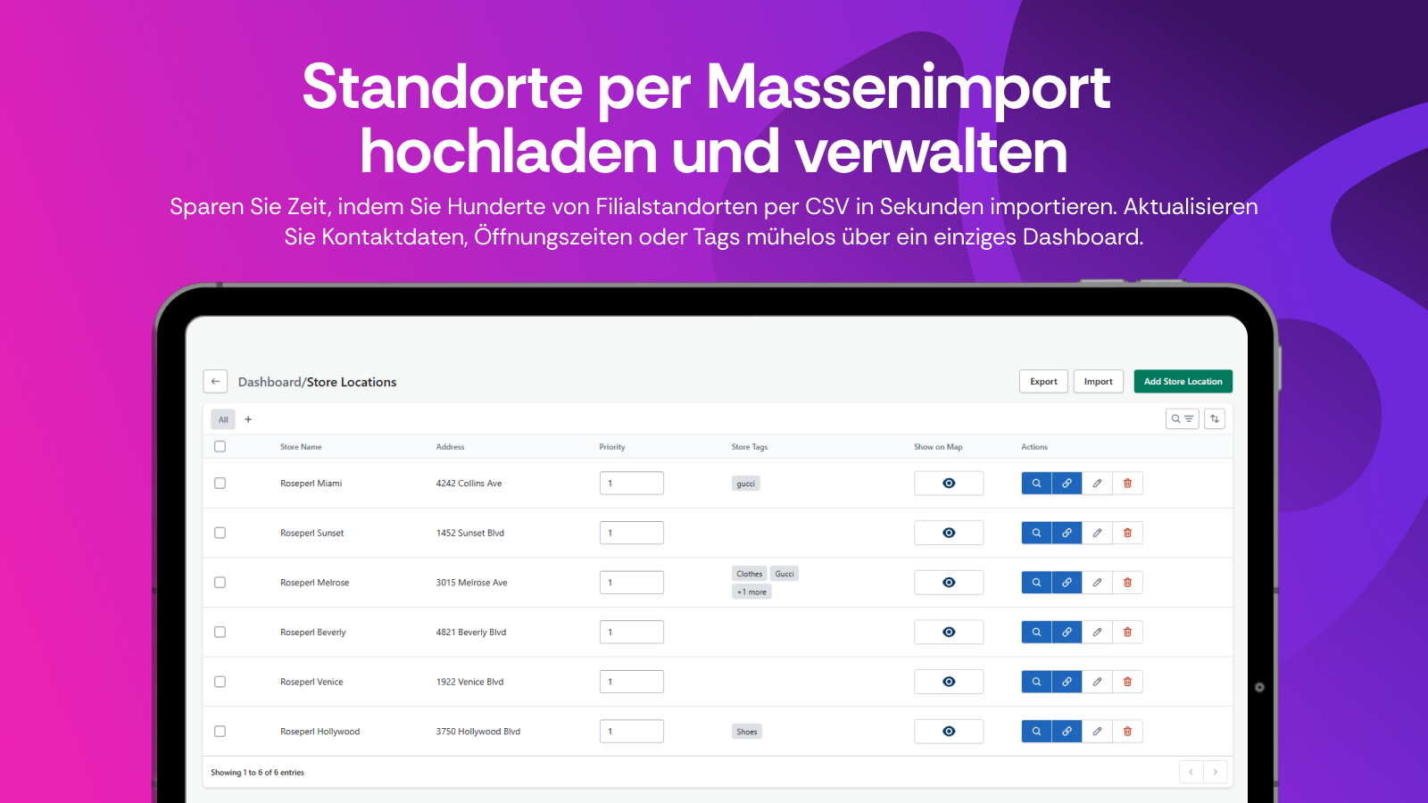 shopify store locator app german